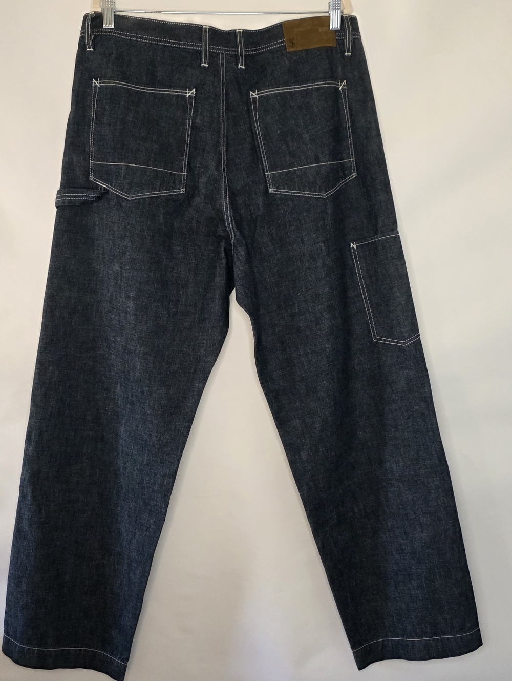 Todd Snyder Relaxed Denim Welder Pants Size 36x33 Cotton Carpenter Jeans NEW - Picture 6 of 15